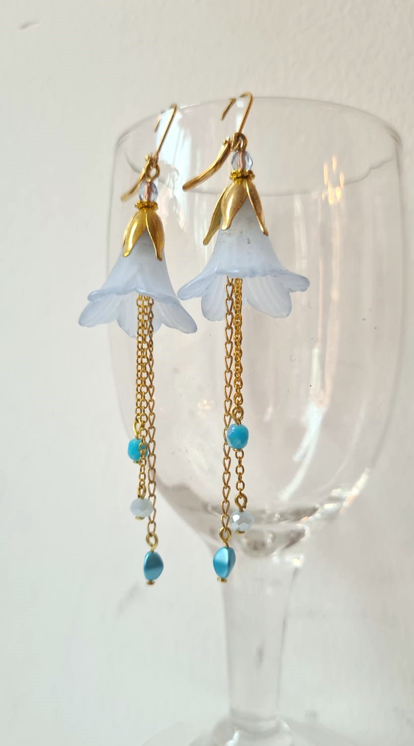 Clochettes longues Bleu layette