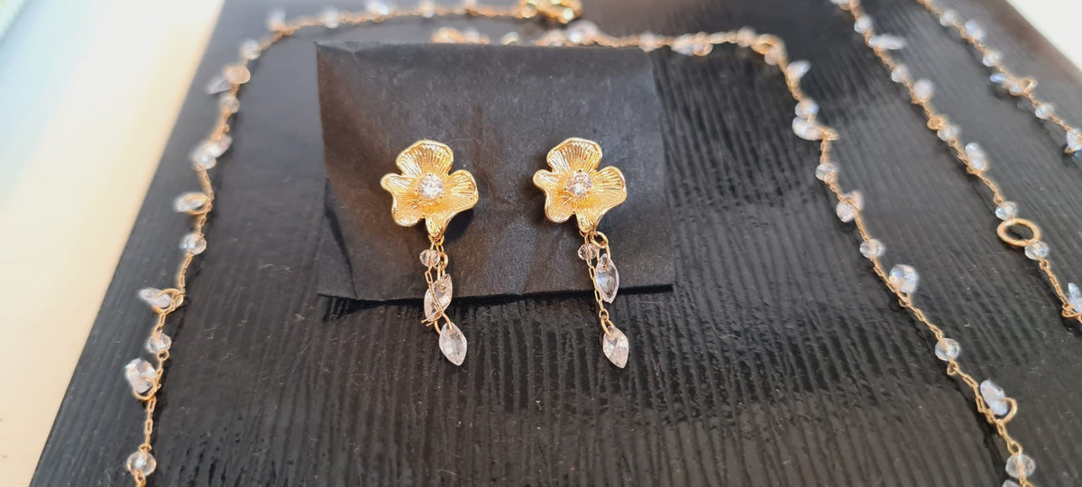 Parure Eclats de Crystal (2p: BO et BRACELET)