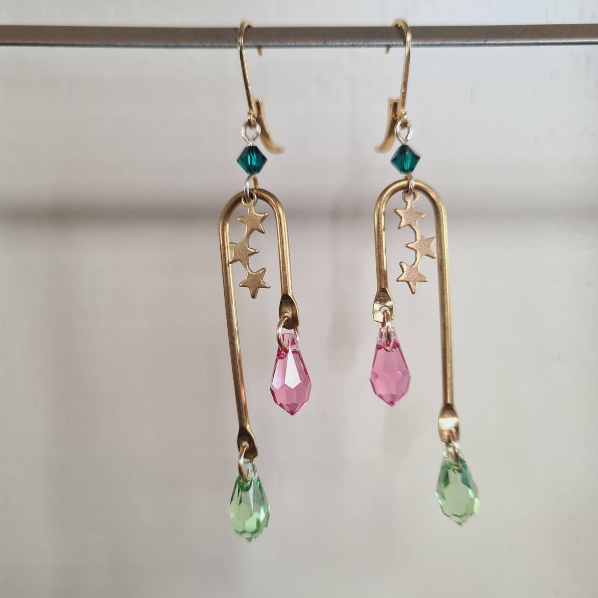 Etoile Vert Clair et Rose
