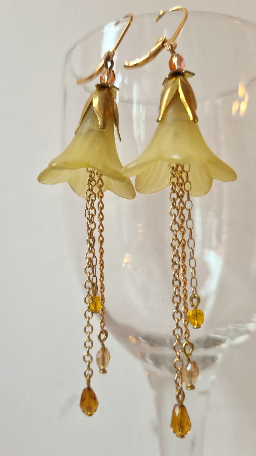 Clochettes Jaune Miel longues