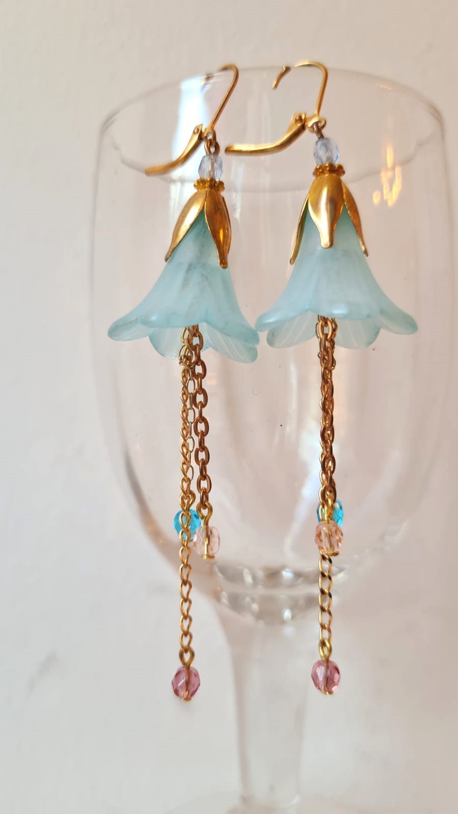 Clochettes longues Bleu layette