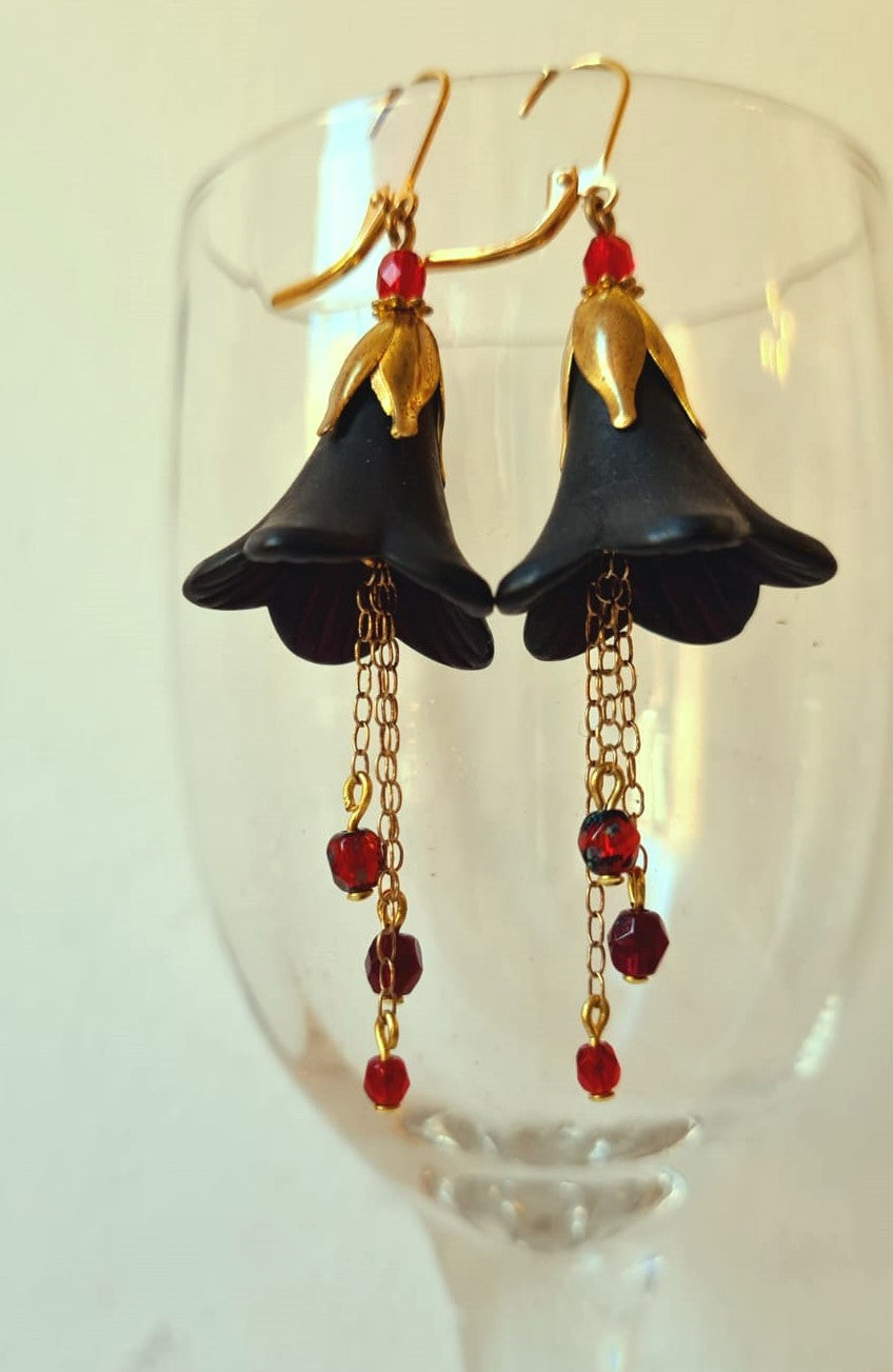 Clochettes moyennes Noire et Rouge