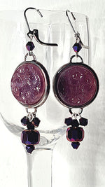 Cabochon Argenté Purple