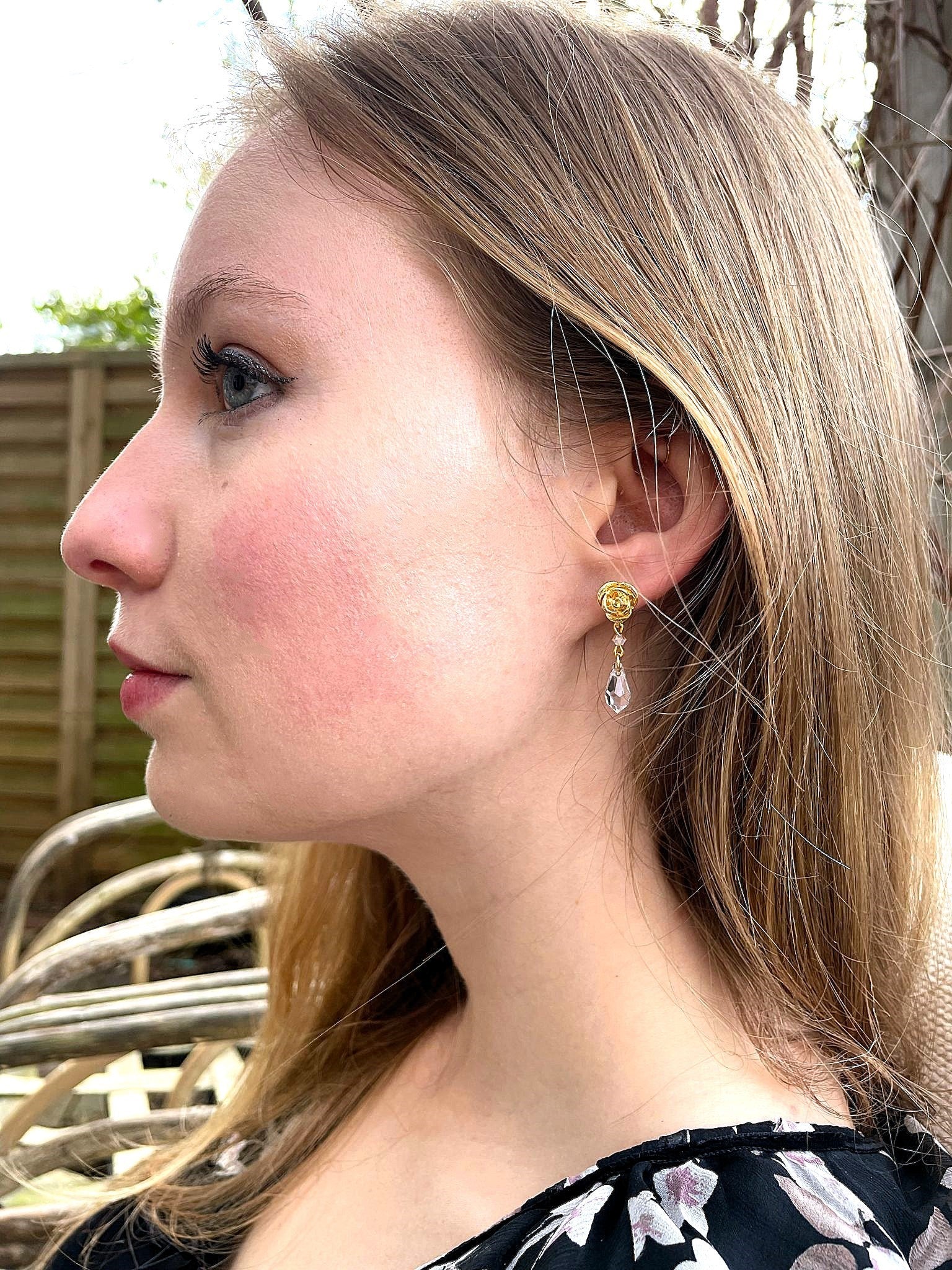 Bouton de Rose Crystal Clear