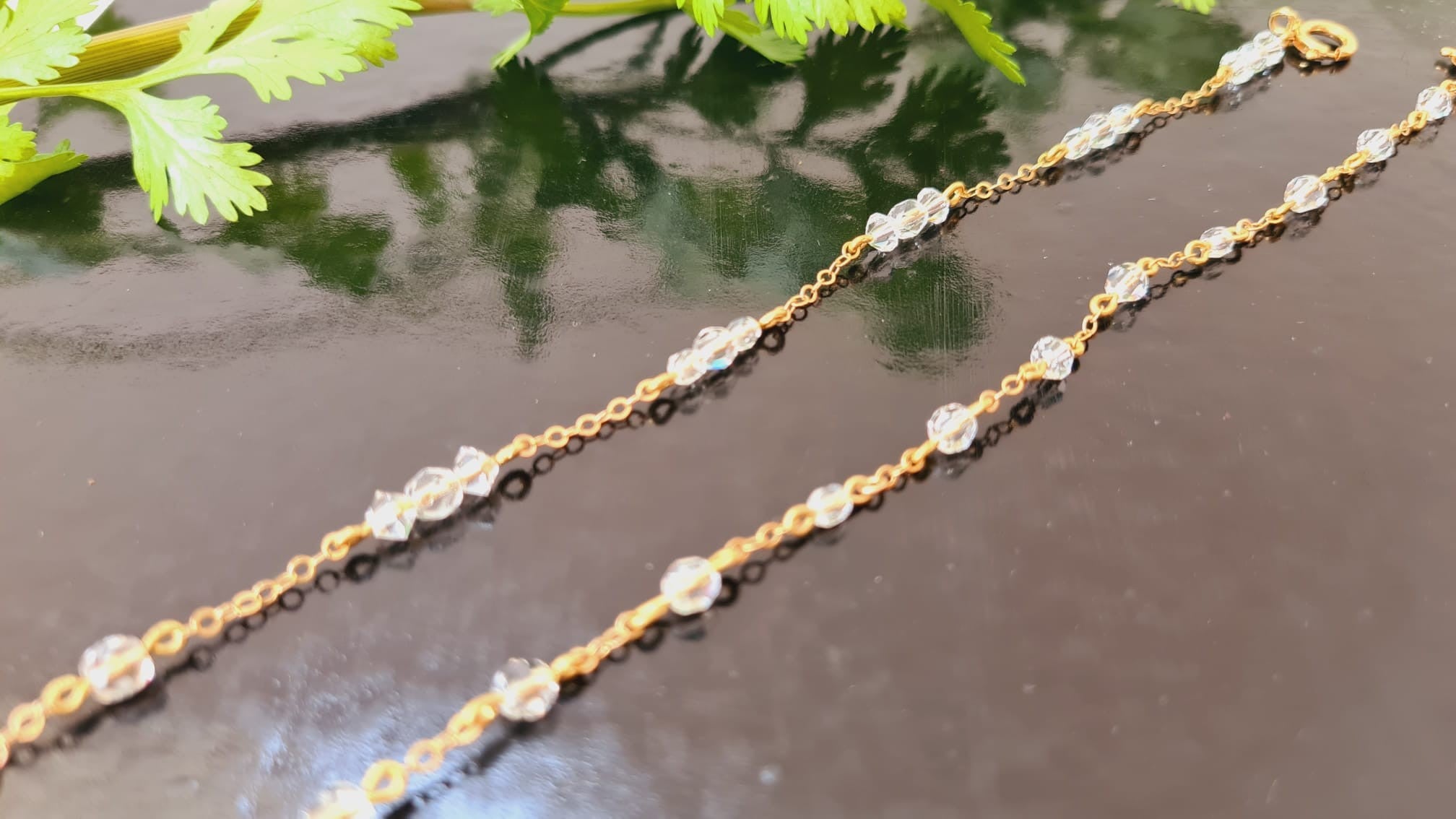 Bracelet Petites Perles Crystal Clear