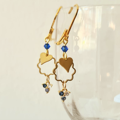 Coeurs de Marie Bleu