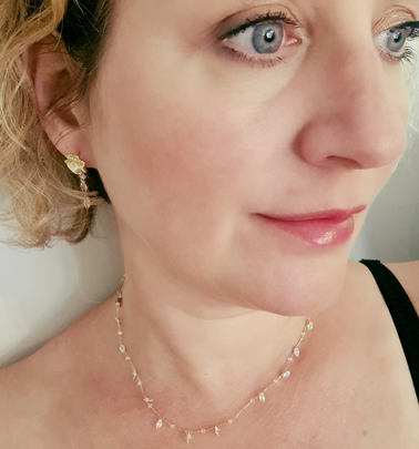 Parure Eclats de Crystal (2p: BO et collier)