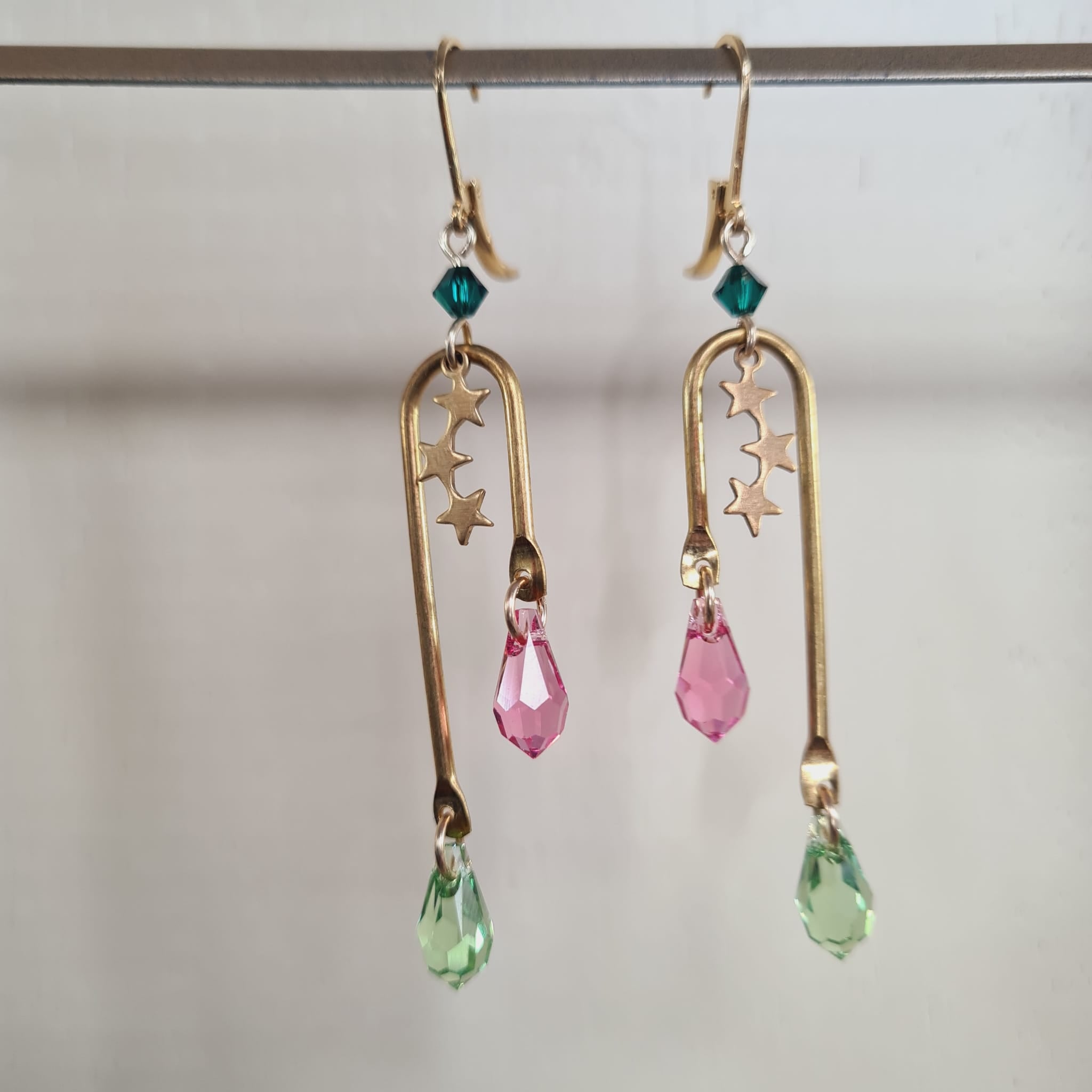 Etoile Vert Clair et Rose